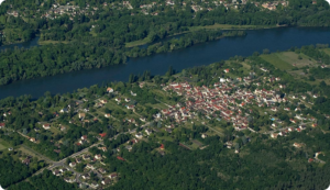 Photo prise du ciel de la région